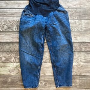 Oh Baby Motherhood Maternity Blue Jean Capris Size Small